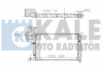 KALE OTO RADYATOR 330300 -  Радиатор, охлаждение двигателя